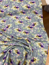 Load image into Gallery viewer, Grey floral linen viscose