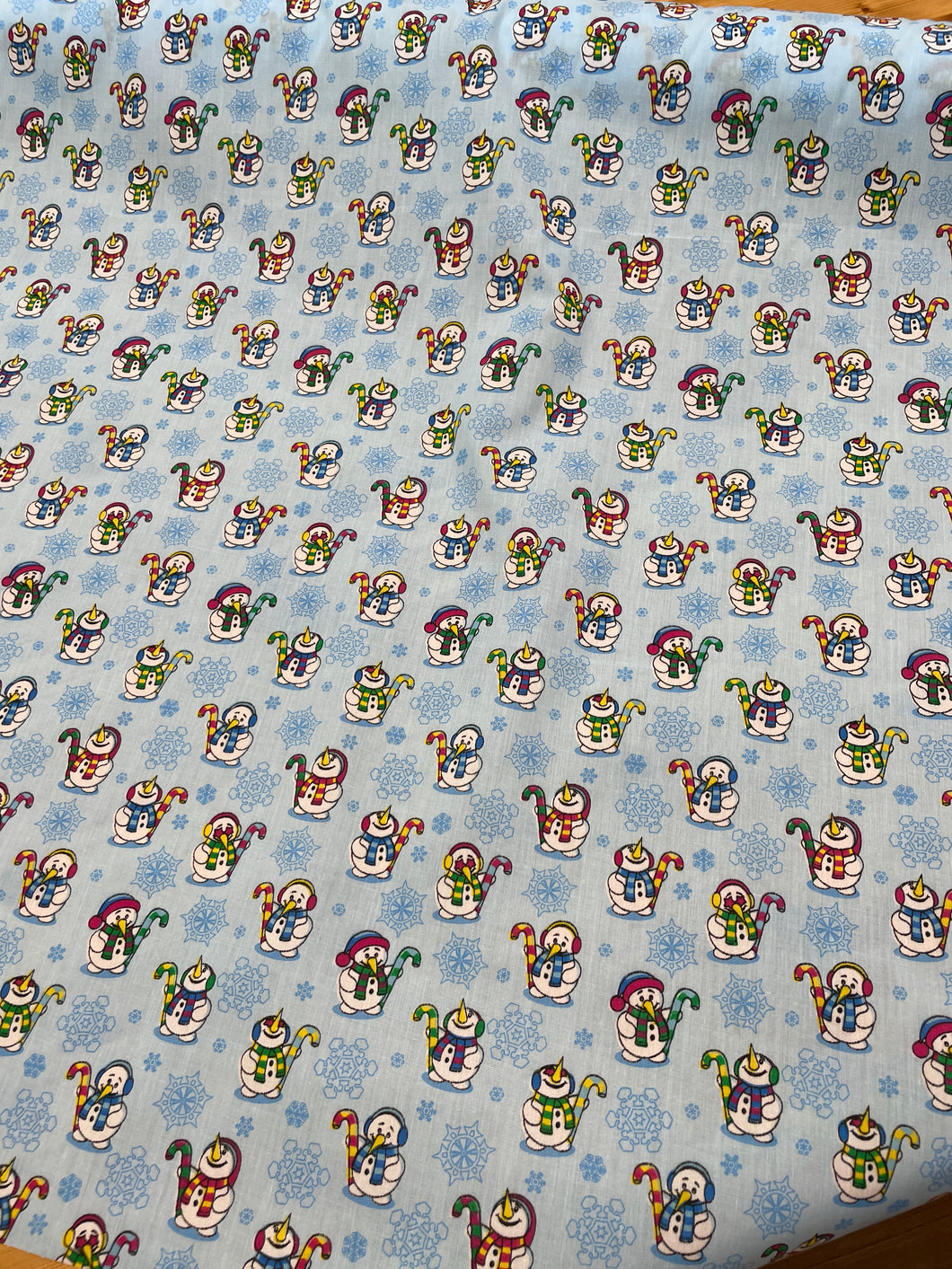 Snowmen polycotton