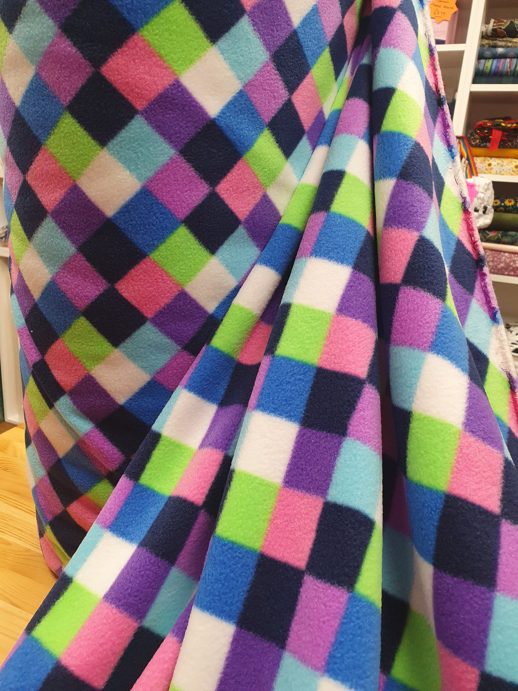 Multi check fleece