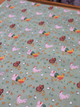 Load image into Gallery viewer, Garden chickens polycotton
