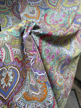 Load image into Gallery viewer, Colourful paisley viscose
