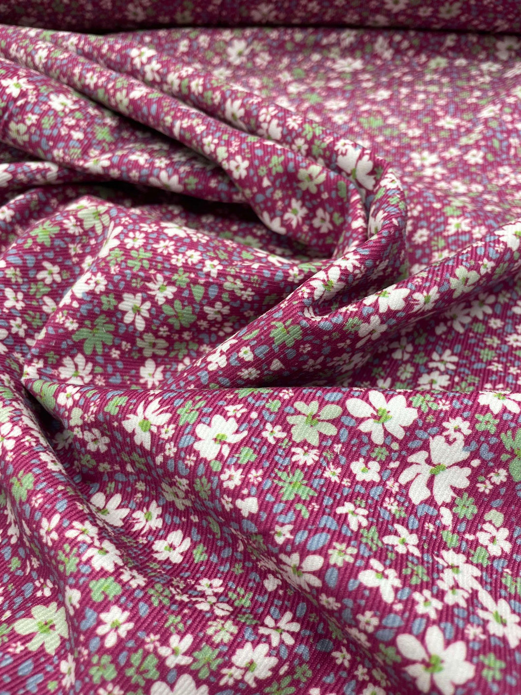 Floral babycord 100% cotton