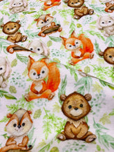 Load image into Gallery viewer, Woodland animals brushed cotton
