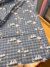 Load image into Gallery viewer, Sail boats cotton poplin
