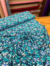 Load image into Gallery viewer, Turquoise floral viscose
