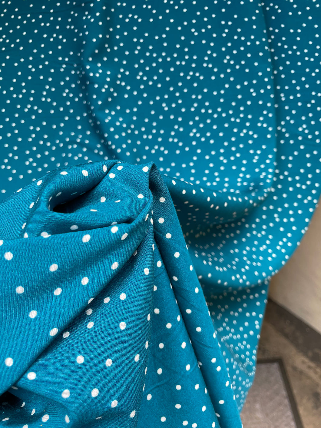 Teal spot viscose