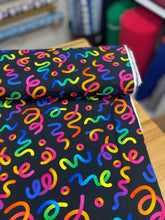 Load image into Gallery viewer, Little Johnny party streamers digital cotton jersey
