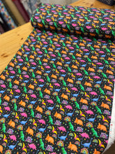 Load image into Gallery viewer, Multicoloured dinosaur cotton babycord
