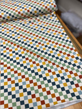 Load image into Gallery viewer, Colourful checks cotton jersey
