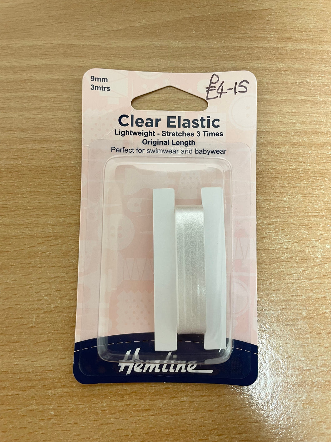 Clear elastic