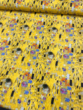 Load image into Gallery viewer, Gustav Klimt ‘The Kiss’ cotton jersey
