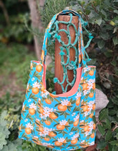 Load image into Gallery viewer, Oranges linen viscose

