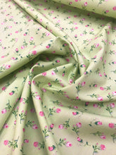 Load image into Gallery viewer, Ditsy pink roses cotton poplin
