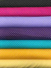 Polka dots cotton poplin