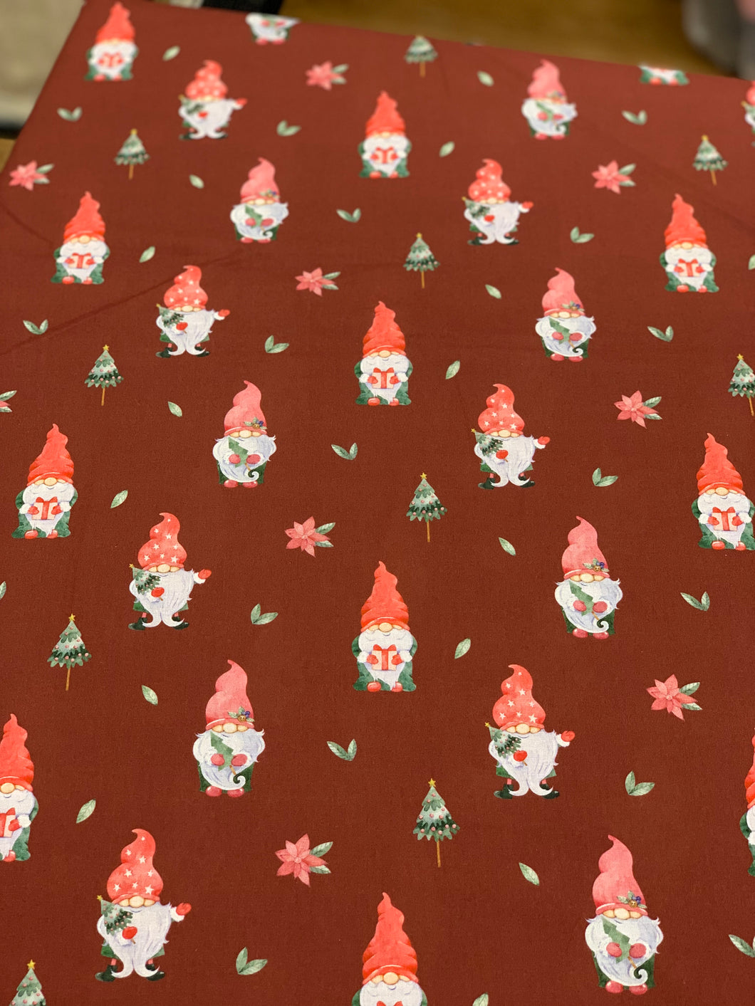 Christmas gonks cotton poplin - extra wide!