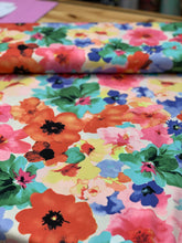 Load image into Gallery viewer, Large floral cotton/nylon/spandex
