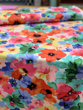 Load image into Gallery viewer, Large floral cotton/nylon/spandex
