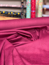 Load image into Gallery viewer, Plain burgundy 8 wale corduroy
