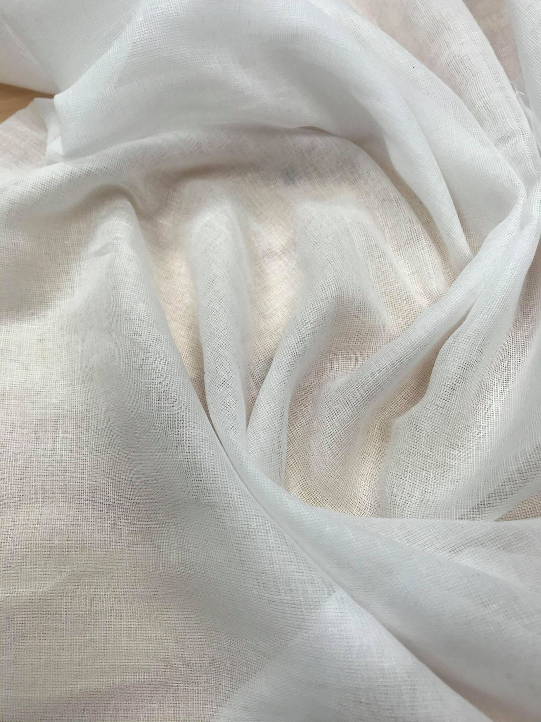 White cotton muslin